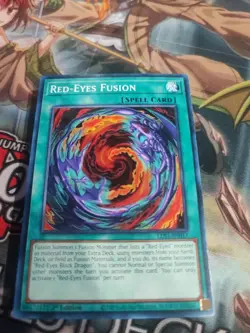 YuGiOh Spell Card Red-Eyes Fusion LDS1-EN017 1st Edition Common - Image 1