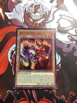 Red Lotus King, Flame Crime 1st Edition Ultra Rare MZMU-EN077 Yu-Gi-Oh! - Image 1