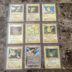 Pokemon TCG Raichu & Pikachu 9 Card LOT NM / MP - Image 1