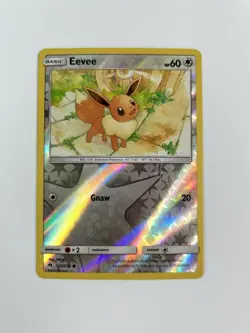Eevee 155/214 Reverse Holo Lost Thunder Pokemon Card * Near Mint - Image 1