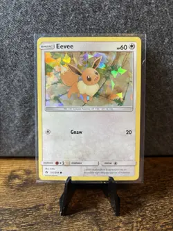 Eevee Cracked Ice Holo Card 155/214 Lost Thunder Series - Image 1