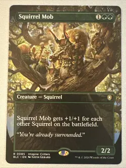 MTG / Squirrel Mob / BLC / #85/ Regular (Borderless) / Rare / NM - Image 1