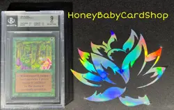 MTG Limited Edition Alpha 1993 Wild Growth BGS 9.0 MINT Old School 93/94 - Image 4