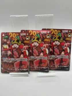 Monkey D. Luffy Promo 3 Card Set P-159 ONE PIECE Jump 29th Anniversary Japanese - Image 1