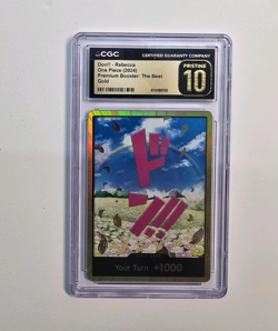 CGC Pristine 10 One Piece CCG Don!! - Rebecca Gold Foil 2024 6114180130 - Image 1