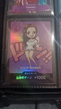 DON!! Card -Kumamoto Special- One Piece Japanese Near Mint Nico Robin - Image 1