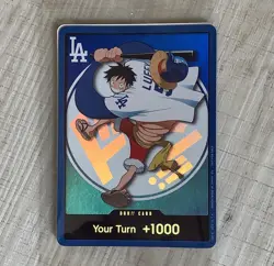 2026 ONE PIECE LOS ANGELES DODGERS MONKEY D LUFFY DON CARD PROMO 7/2/26 - Image 1