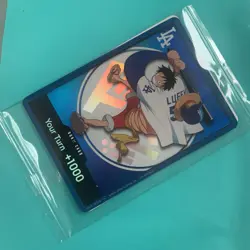 2026 ONE PIECE LOS ANGELES DODGERS MONKEY D LUFFY DON CARD PROMO 7/2/26 - Image 3