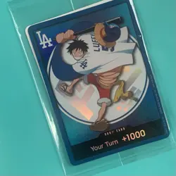 2026 ONE PIECE LOS ANGELES DODGERS MONKEY D LUFFY DON CARD PROMO 7/2/26 - Image 4