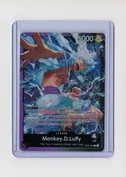 • Monkey.D.Luffy • OP09-061 Alt Art Holo Leader Promo One Piece TCG NM - Image 2