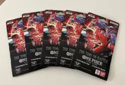 One Piece TCG: The Time Of Battle Sleeved Booster Pack OP-16 (Lot of 5) - Sealed - Image 1