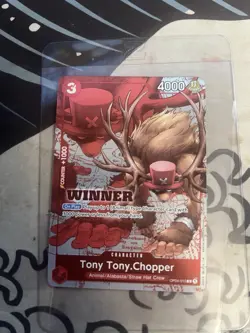 One Piece Tony Tony Chopper OP04-010 Winner Promo Card NM PSA 10 CONTENDER - Image 1