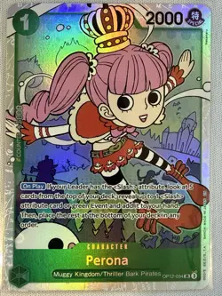 Perona OP12-034 Super Rare Legacy of the Master One Piece Foil Near Mint - Image 1
