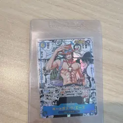 Bandai One Piece CCG Portgas D. Ace OP07-119 Alt Art Holo SR Japanese - Image 3