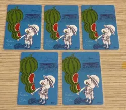 【×5】ONE PIECE Metakira Card Luffy Watermelon NatsuComi 2026 Promo Foil - Image 1