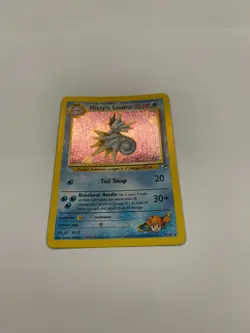 Holo Misty's Seadra 009/132 Gym Heroes Beautfiul Pokemon Card TCG WOTC - Image 2