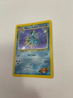 Holo Misty's Seadra 009/132 Gym Heroes Beautfiul Pokemon Card TCG WOTC - Image 4