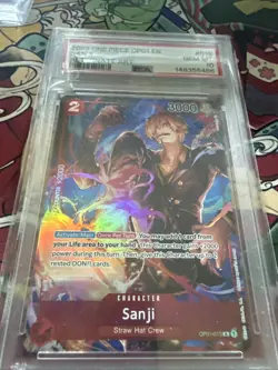 One Piece Sanji (Parallel) OP01-013 Romance Dawn Foil PSA 10 2022 - Image 1