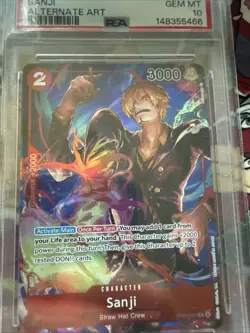 One Piece Sanji (Parallel) OP01-013 Romance Dawn Foil PSA 10 2022 - Image 2