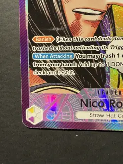 Bandai One Piece CCG Nico Robin Leader Alt Art Foil OP09-062 EN 5000 - Image 5