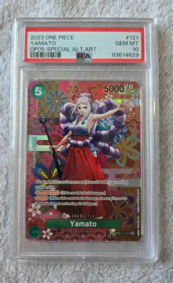 One Piece Card 2023 Special Alt Art Yamato OP-05 PSA 10 English - Image 2