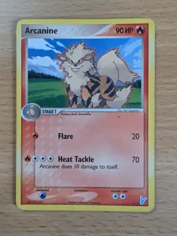 Arcanine 1/12 EX Trainer Kit 2 Pokemon Card Vintage TCG Free Postage - Image 1
