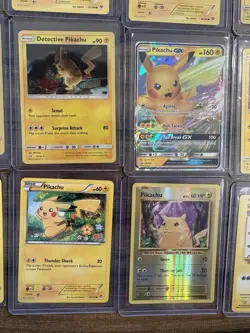Pokemon TCG Pikachu 19 Card Lot - Detective Pikachu, GX, Surfing - LP to MP - Image 2