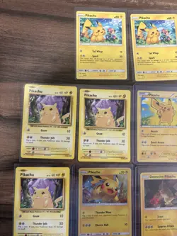 Pokemon TCG Pikachu 19 Card Lot - Detective Pikachu, GX, Surfing - LP to MP - Image 5