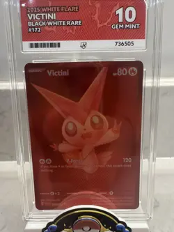 Victini 171/086 Black Bolt Ace 10 Pokemon TCG English UK Seller Graded Slab - Image 2