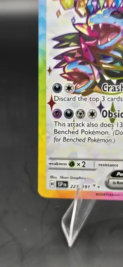 Hydreigon ex 223/191 Holo Pokemon TCG SV08: Surging Sparks NM A4 - Image 4
