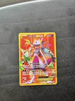 Pokemon TCG Mewtwo EX Full Art Secret Rare Card XY Breakthrough 164/162 LP-MP - Image 1