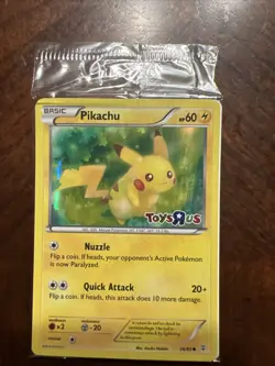 Pokemon Pikachu TCG Holo Foil Card Toys R US Promo 26/83 - Image 1