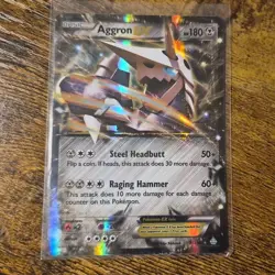 The Pokemon Company Pokemon TCG Aggron EX 93/160 Primal Clash UR Holo EN HP 180 - Image 1