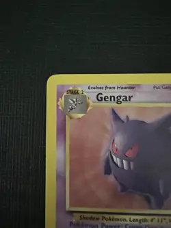 Pokemon Gengar Fossil Non-Holo Card 20/62 Unlimited TCG - Image 4