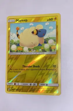 Pokemon TCG Mareep 76/214 Reverse Holo Common Lost Thunder 2018 Pokemon Card - Image 3