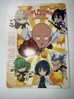 One Punch Man Action Point Promo OPM-AP02 Union Arena Card English - Image 1