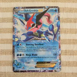 Ash-Greninja EX Promo Holo XY133 170 HP Pokemon TCG Card English XY Set - Image 1