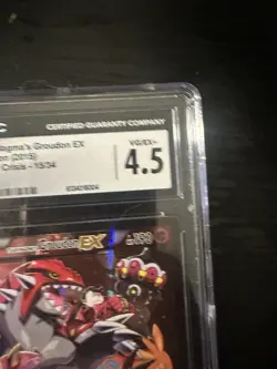 Pokemon TCG CGC 4.5 Groundon 15/34 Team Magma Vs Team Aqua Full Art - Image 3