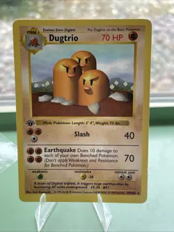 Pokemon TCG Dugtrio Expedition Base Set Holo Rare 19/102 1st ED Shadowless - Image 1