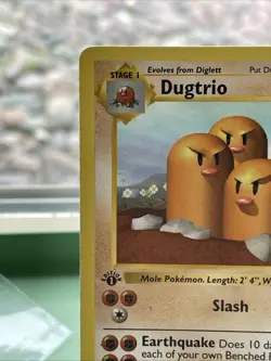 Pokemon TCG Dugtrio Expedition Base Set Holo Rare 19/102 1st ED Shadowless - Image 2