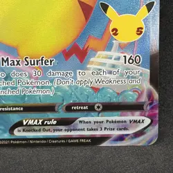 Pokemon TCG Surfing Pikachu VMAX 009/025 Celebration Collection NM - Image 4