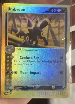 The Pokemon Company Pokemon TCG Umbreon 24/100 EX Sandstorm Reverse Holo Rare - Image 1