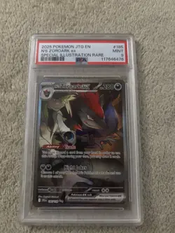 N's Zoroark EX 185/159SV09: Journey Together Secret Illustration Rare Card PSA 9 - Image 1