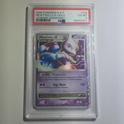 *Fresh Cert* Pokemon TCG Mewtwo LV.X Holo Legends Awakened 144/146 2008 PSA 6 - Image 1