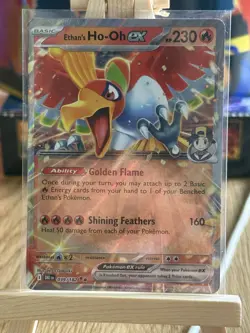 Pokemon TCG Ethan's Ho-Oh EX 039/182 Double Rare Holo - Destined Rivals - Mint - Image 1