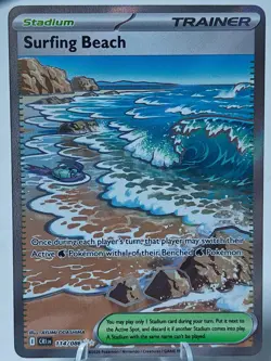 [AUS] Pokemon TCG English Surfing Beach 114/086 Chaos Rising Full Art Ultra Rare - Image 1