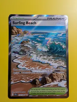 Pokemon TCG - Surfing Beach - 114/086 - Chaos Rising - Full Art - NM - Image 1