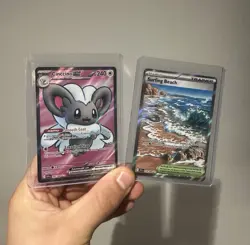 Pokemon TCG Cinccino ex 105/086 + Surfing Beach 114/086 Chaos Rising - Image 1
