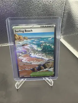 Pokemon TCG - Surfing Beach 114/086 Me04: Chaos Rising Holo Near Mint - Image 1
