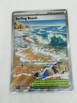 Surfing Beach 114/086 NM Ultra Rare Chaos Rising Pokemon TCG - Image 1